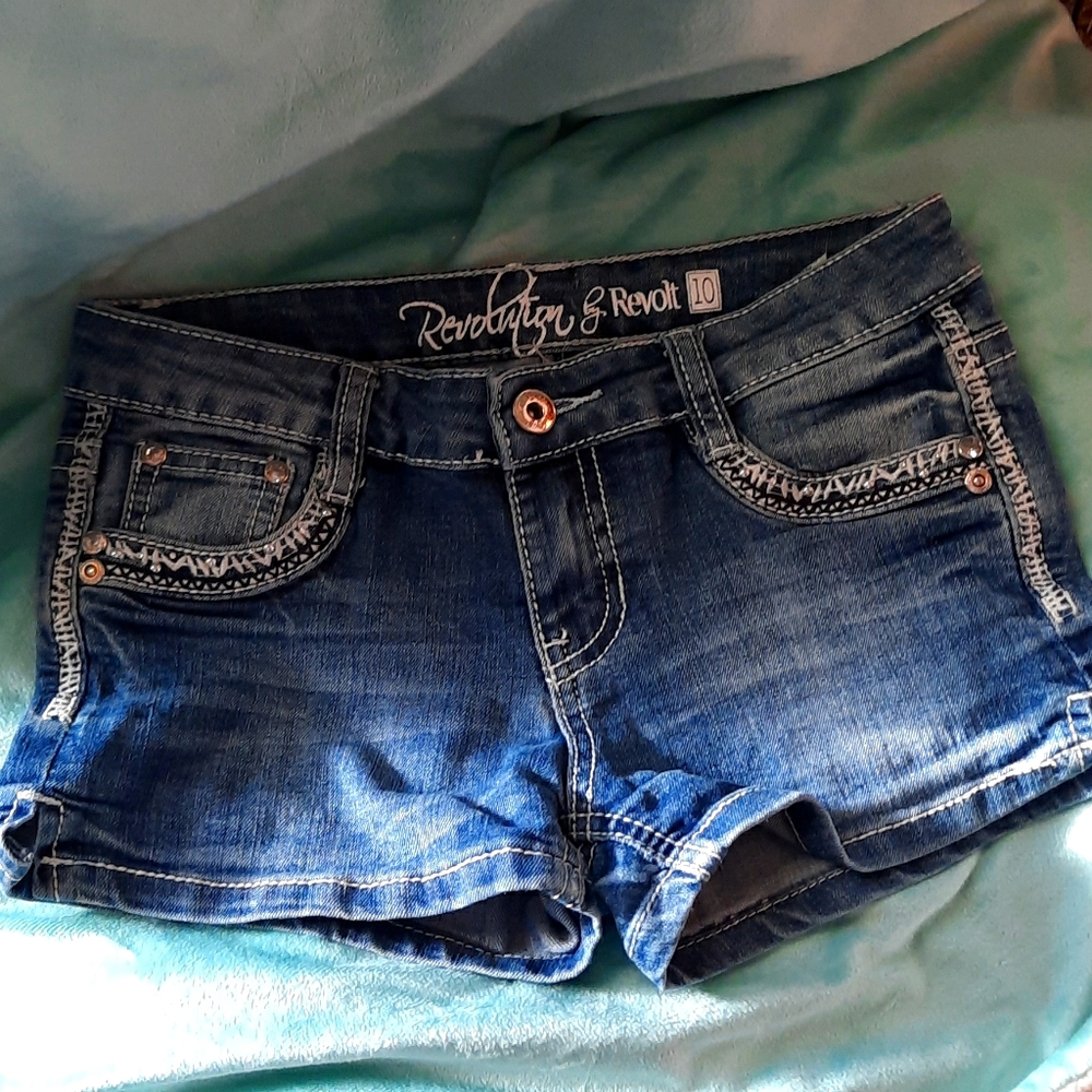 Girls Denim jean shorts size 10